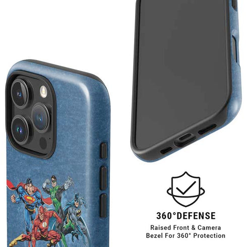 Justice League Action Pose Charcaters iPhone 16 Pro Magsafe Impact Case